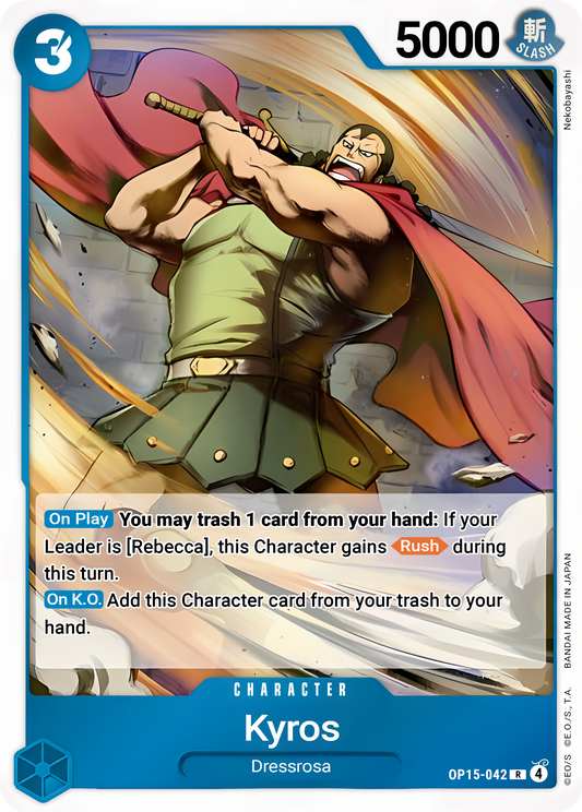 Kyros OP15-042 (Adventure on Kami's Island)  - Foil