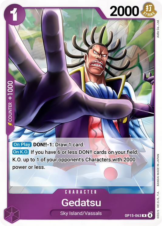 Gedatsu OP15-063 (Adventure on Kami's Island)  - Foil
