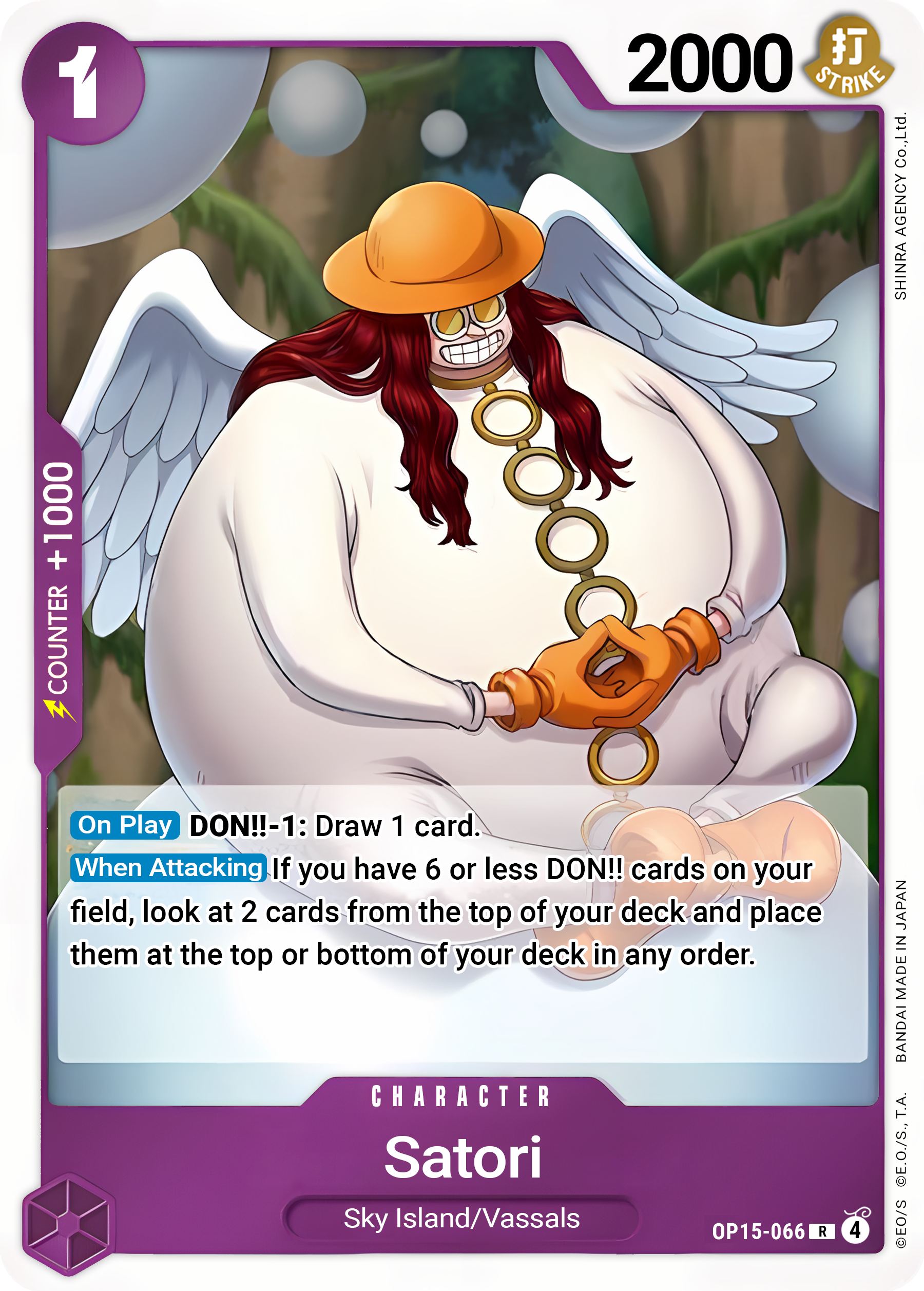 Satori OP15-066 (Adventure on Kami's Island)  - Foil