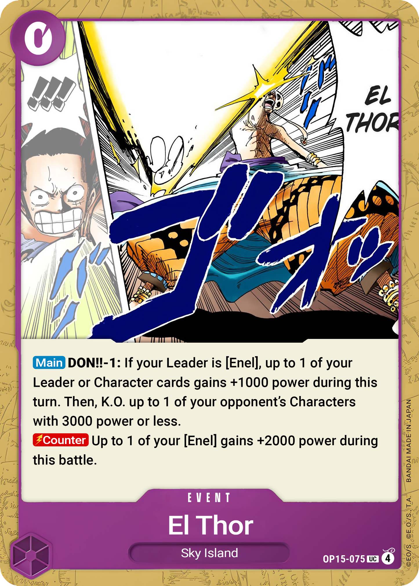 El Thor OP15-075 (Adventure on Kami's Island) 