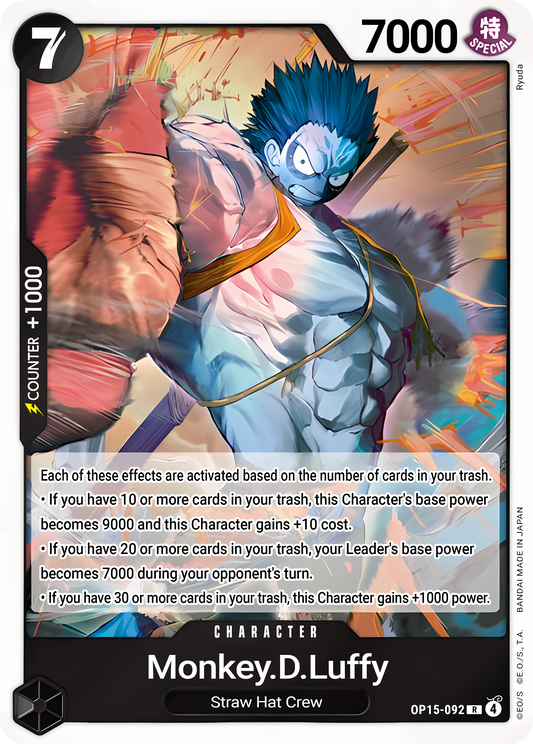 Monkey.D.Luffy OP15-092 (Adventure on Kami's Island)  - Foil