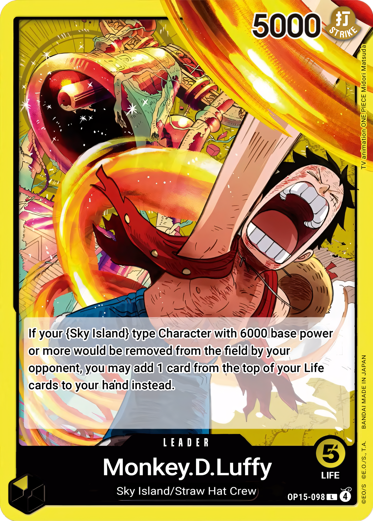 Monkey.D.Luffy OP15-098 (Adventure on Kami's Island) 
