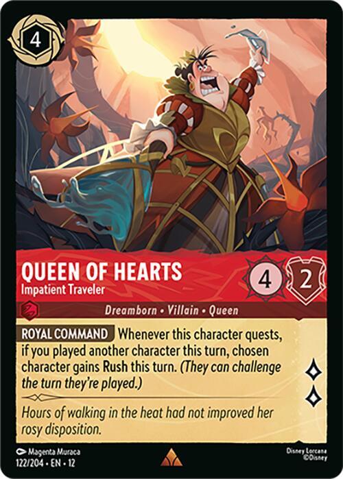Queen of Hearts, Impatient Traveler 122/204 (Wilds Unknown) 
