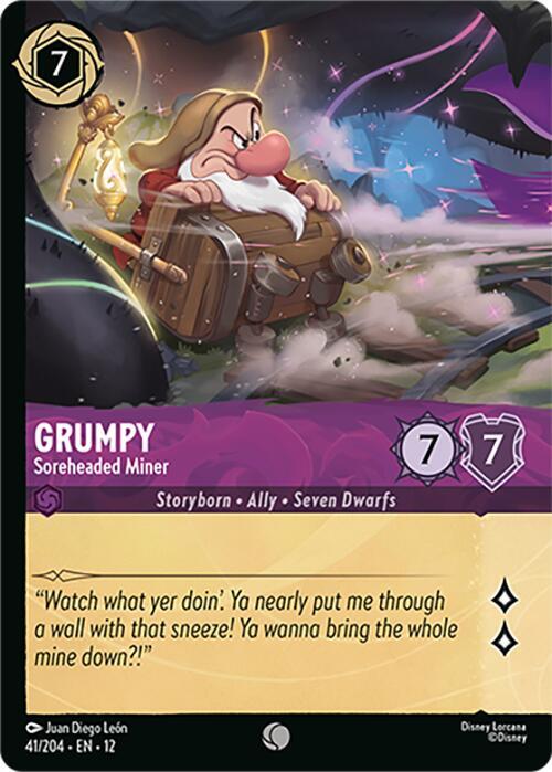 Grumpy, Soreheaded Miner Foil 41/204 ()  - Cold Foil