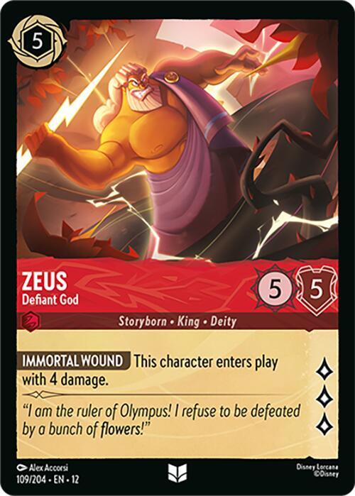 Zeus Defiant God 109/204 ()  - Cold Foil