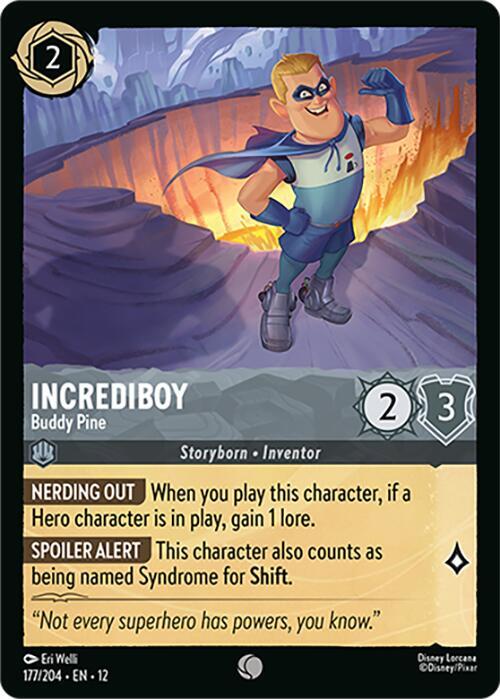 Incrediboy Buddy Pine 177/204 ()  - Cold Foil
