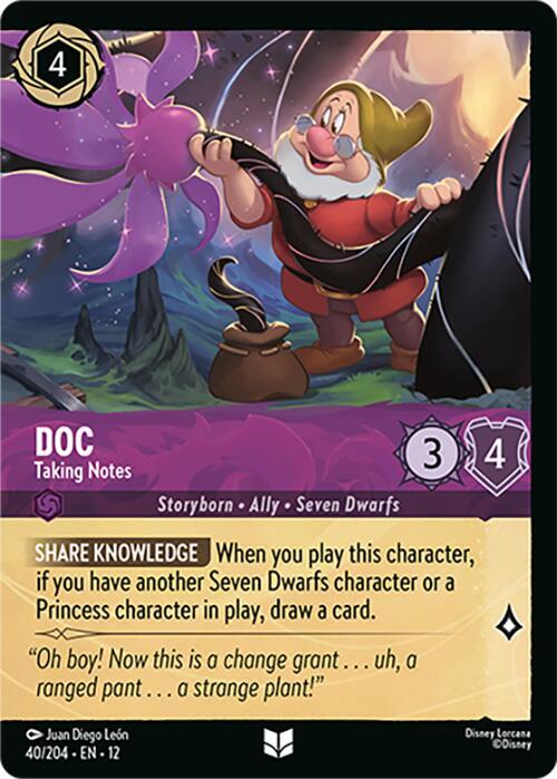 Doc, Taking Notes Foil 40/204 (Wilds Unknown)  - Cold Foil