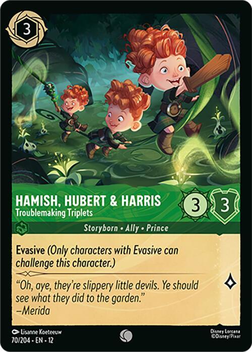 Hamish, Hubert and Harris Troublemaking Triplets 70/204 () 