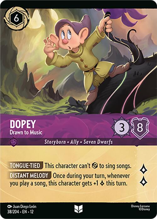Dopey Drawn to Music Foil 38/204 ()  - Cold Foil