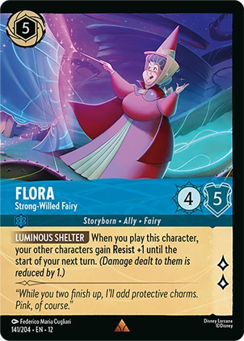 Flora Strong Willed Fairy Foil 141/204 ()  - Cold Foil