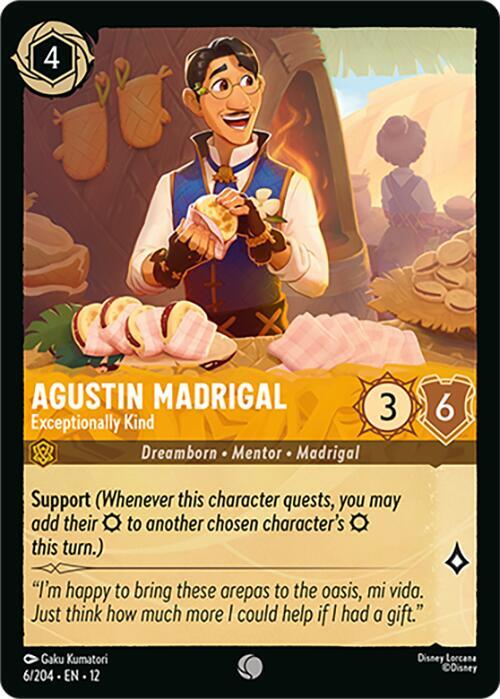 Agustin Madrigal Exceptionally Kind 6/204 ()  - Cold Foil