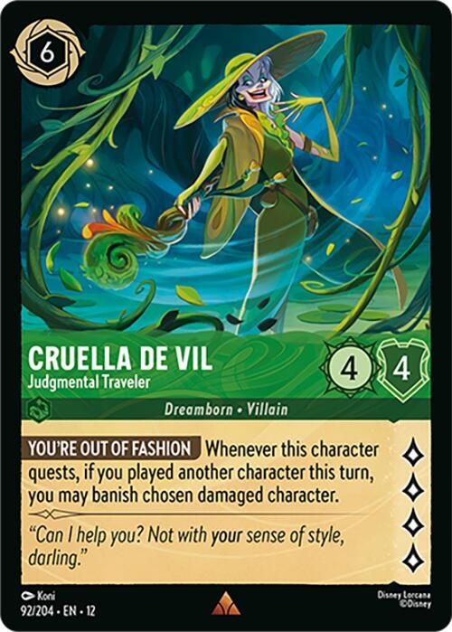 Cruella De Vil Judgmental Traveler 92/204 () 