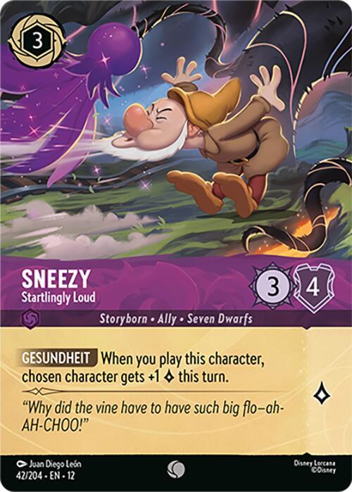Sneezy Startlingly Loud Foil 42/204 ()  - Cold Foil