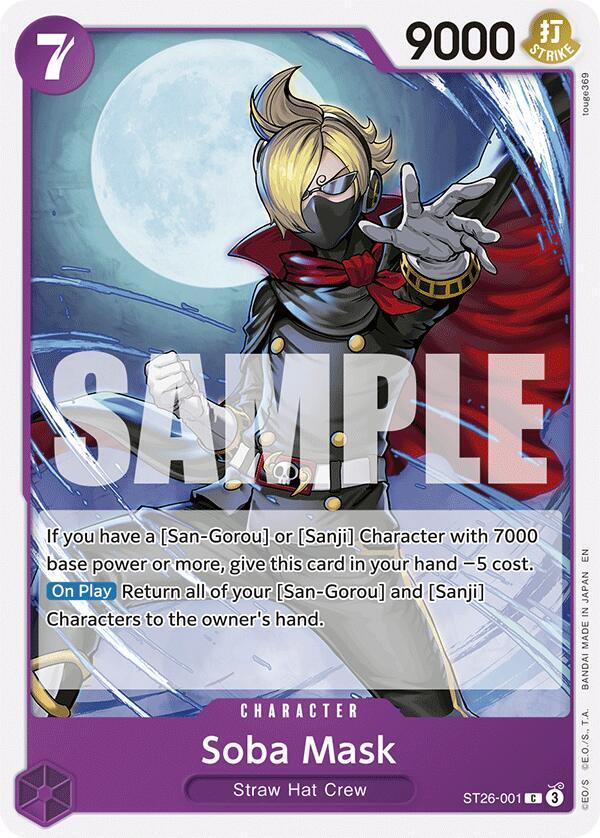 Soba Mask ST26-001 (Starter Deck 26: PURPLE/BLACK Monkey.D.Luffy) 
