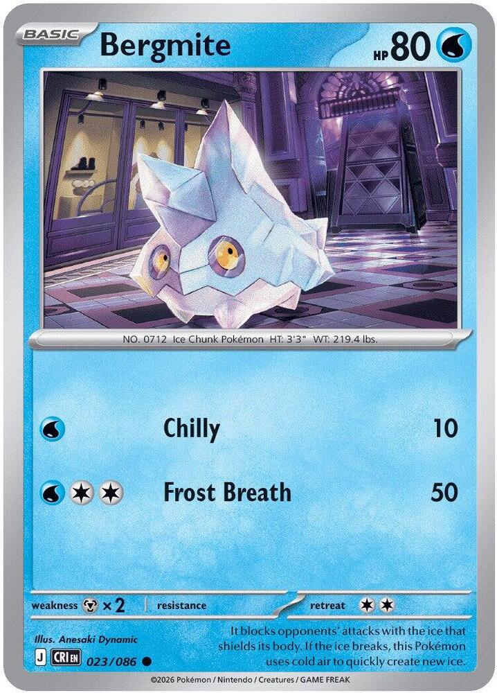 Bergmite 023/086 (ME04: Chaos Rising) 