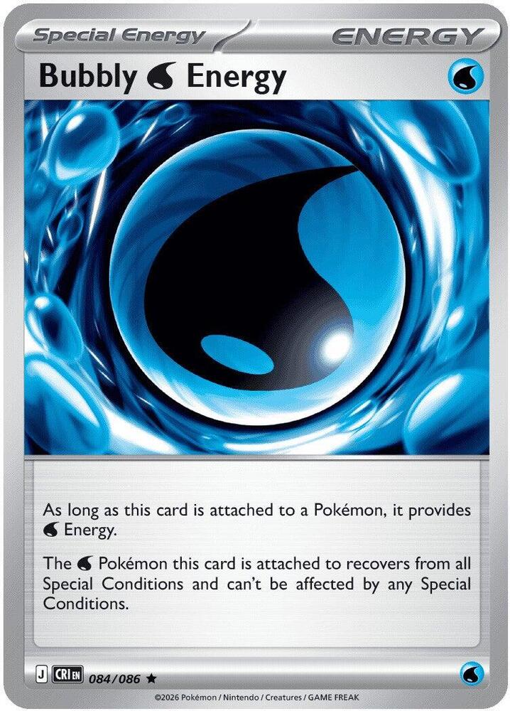 Bubbly Water Energy 084/086 (ME04: Chaos Rising)  - Reverse Holofoil