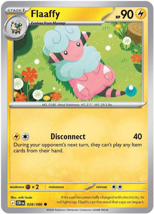 Flaaffy 028/086 (ME04: Chaos Rising)  - Reverse Holofoil
