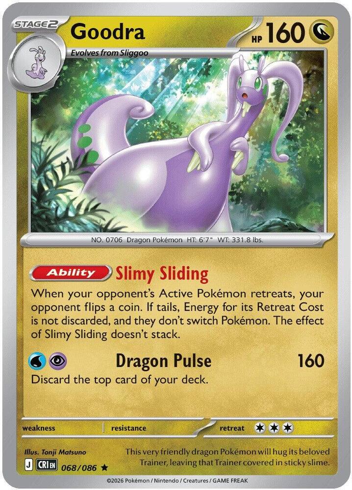 Goodra 068/086 (ME04: Chaos Rising)  - Reverse Holo