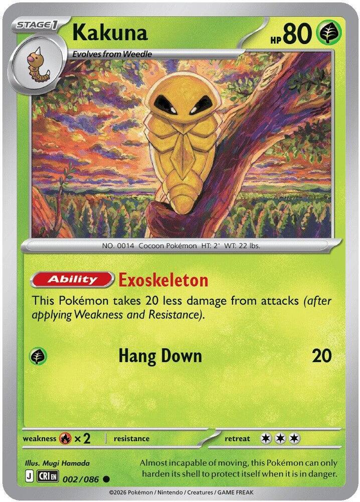Kakuna 002/086 (ME04: Chaos Rising) 