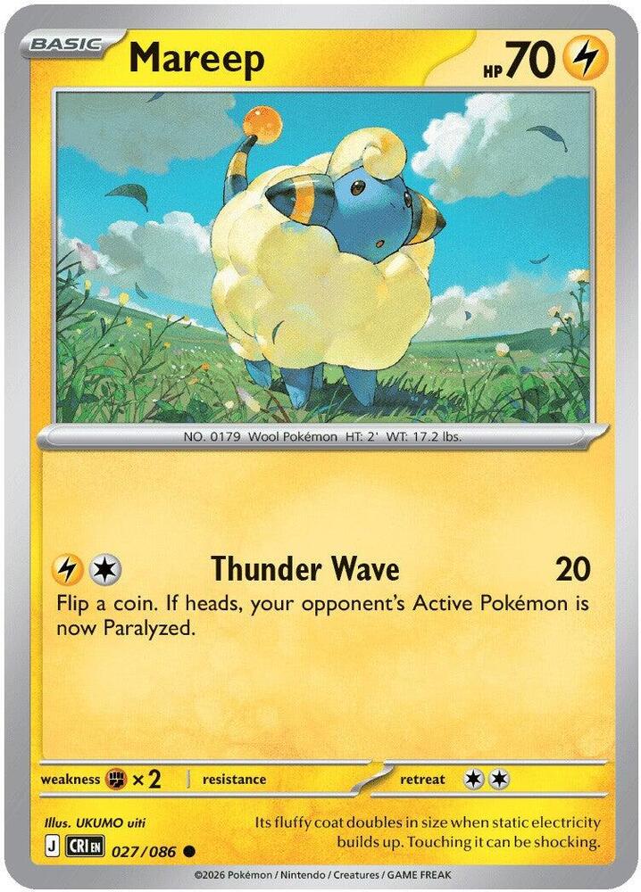 Mareep 027/086 (ME04: Chaos Rising) 