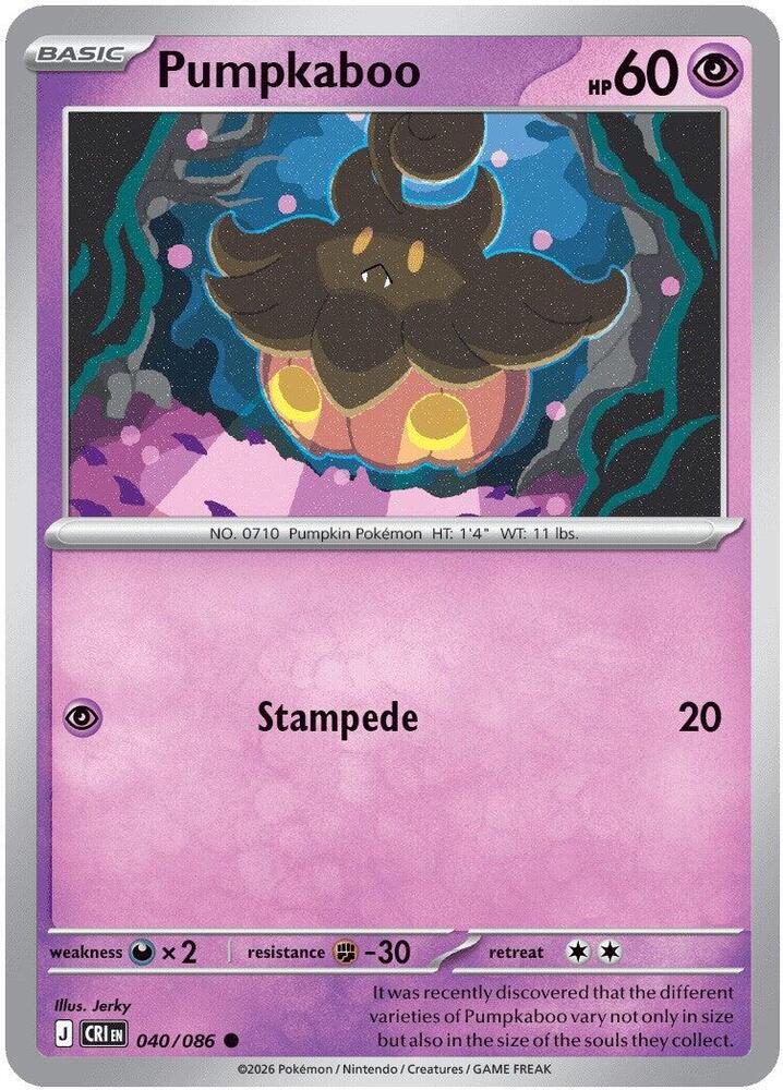 Pumpkaboo 040/086 (ME04: Chaos Rising) 