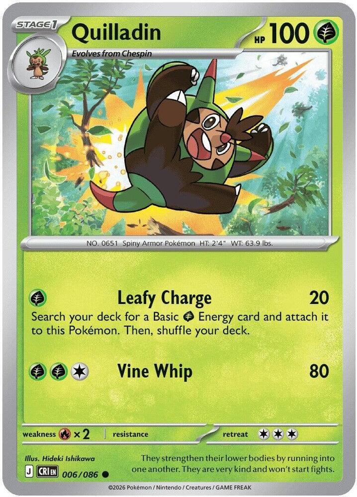 Quilladin 006/086 (ME04: Chaos Rising) 