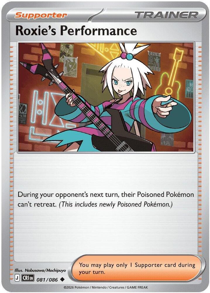 Roxie's Performance 081/086 (ME04: Chaos Rising)  - Reverse Holofoil