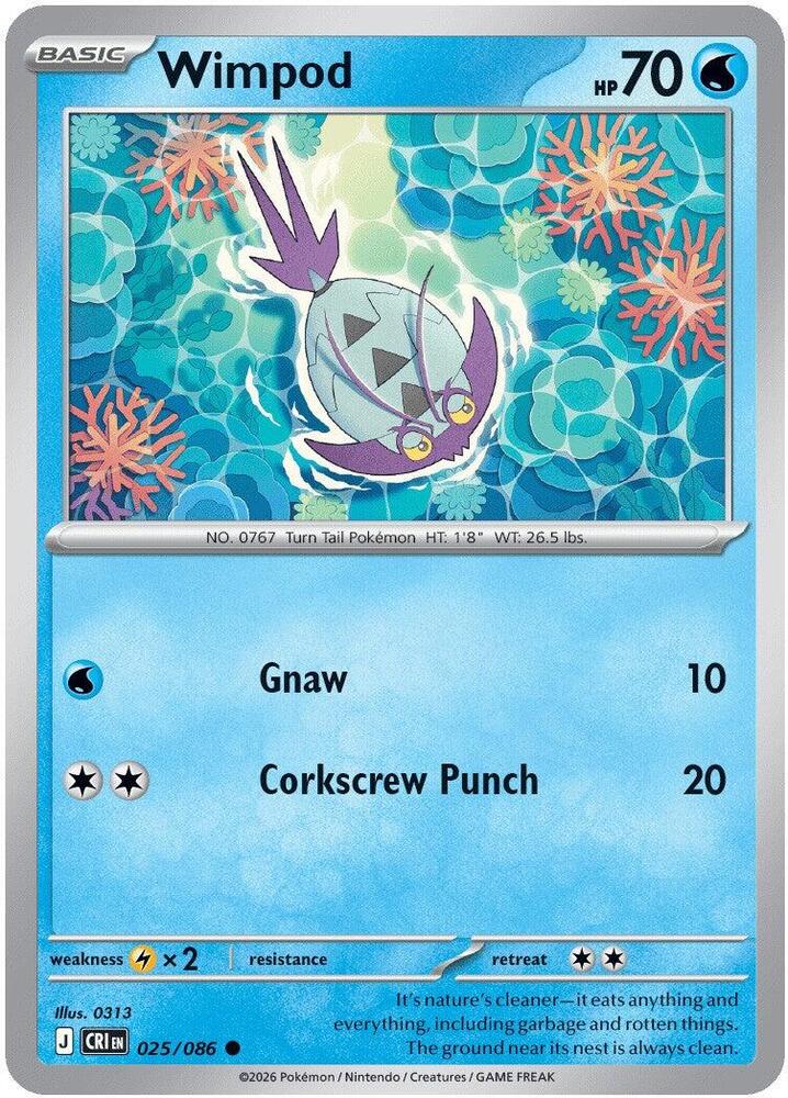 Wimpod 025/086 (ME04: Chaos Rising)  - Reverse Holofoil