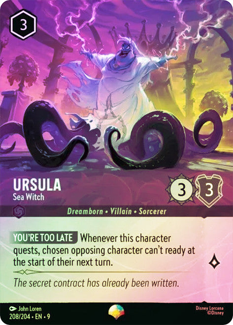 Ursula, Sea Witch 208/204 (Fabled)  - Rainbow Foil