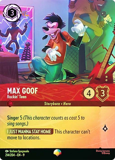 Max Goof, Rockin' Teen 214/204 (Fabled)  - Rainbow Holofoil