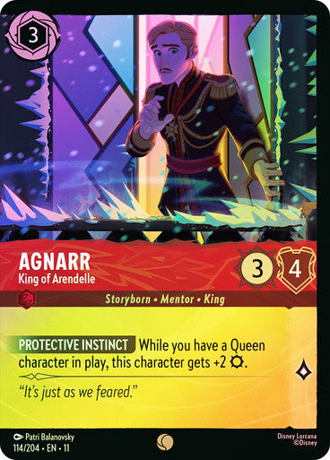 Agnarr, King of Arendelle Foil 114/204 (Winterspell)  - Rainbow Foil
