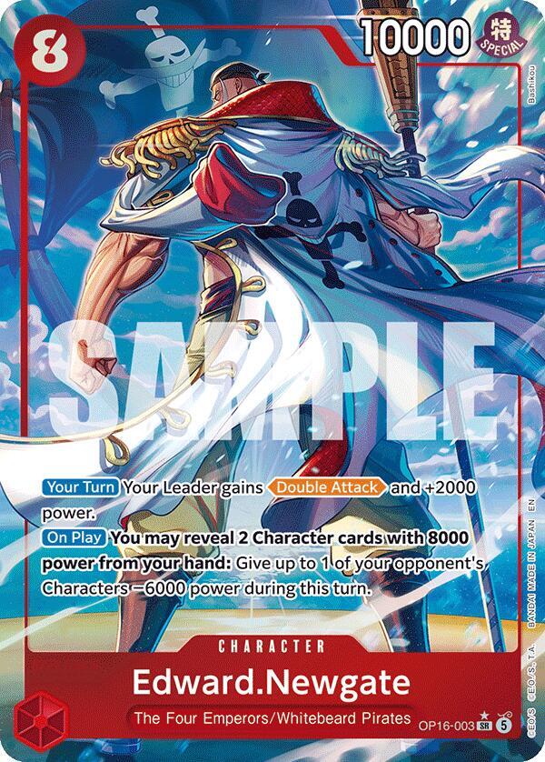 EdwardNewgate Alternate Art OP16-003 (The Time of Battle)  - Foil
