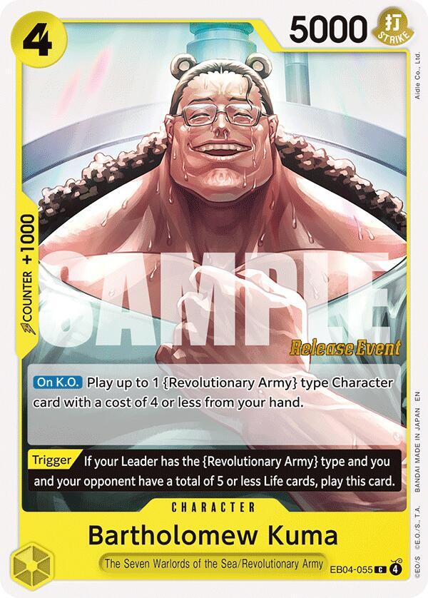 Bartholomew Kuma EB04-055 (Adventure on Kami's Island Release Event Cards) 
