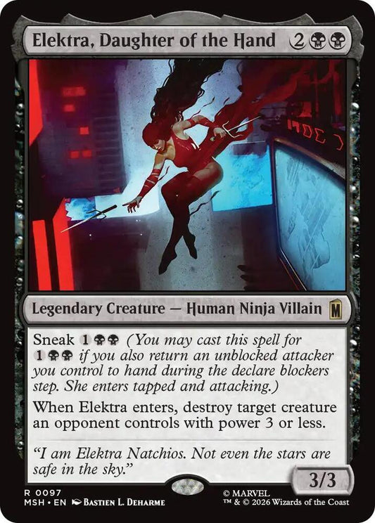 Elektra, Daughter of the Hand 97 (Marvel Super Heroes)  - Foil