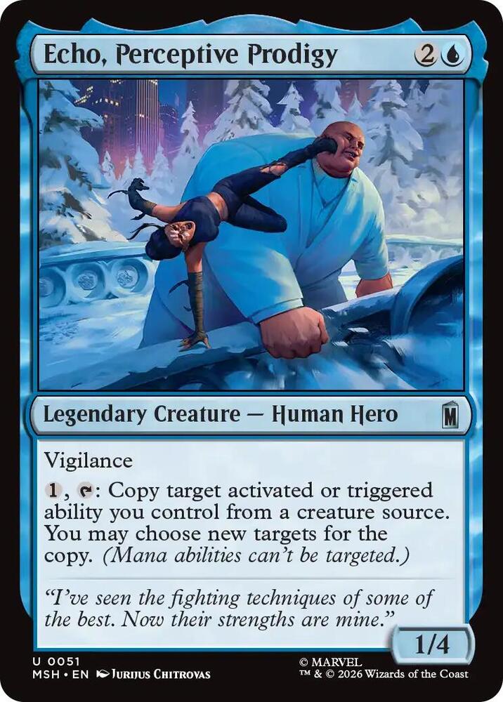 Echo, Perceptive Prodigy 51 (Marvel Super Heroes)  - Foil