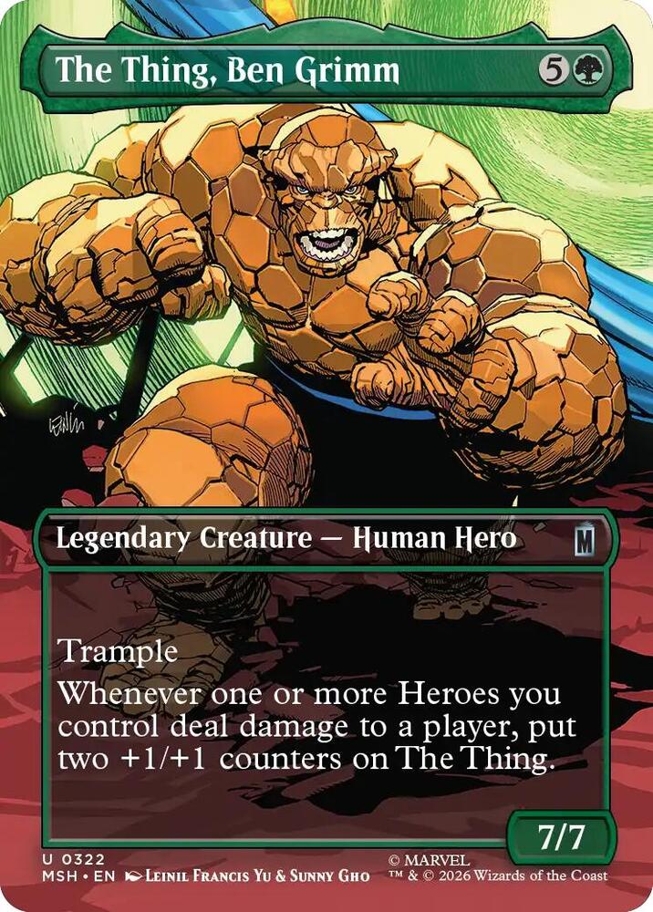 The Thing, Ben Grimm 322 (Marvel Super Heroes)  - Borderless