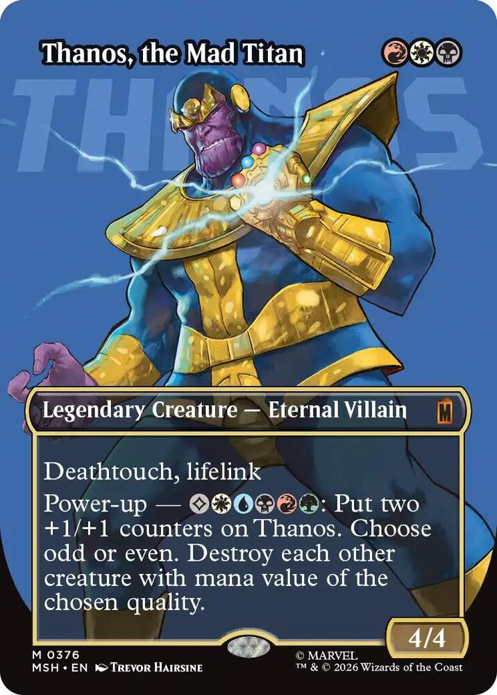 Thanos ,the Mad Titan 376 (Marvel Super Heroes)  - Borderless
