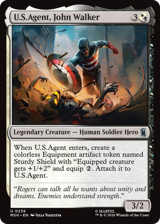 U.S.Agent, John Walker 236 (Marvel Super Heroes)  - Foil