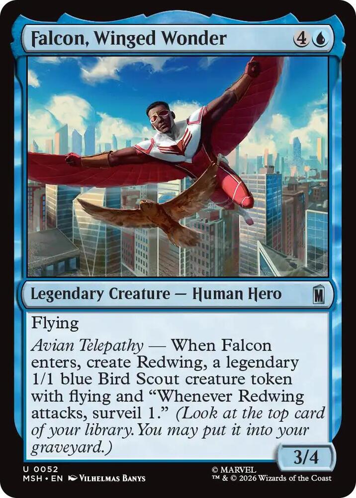 Falcon, Winged Wonder 52 (Marvel Super Heroes)  - Foil