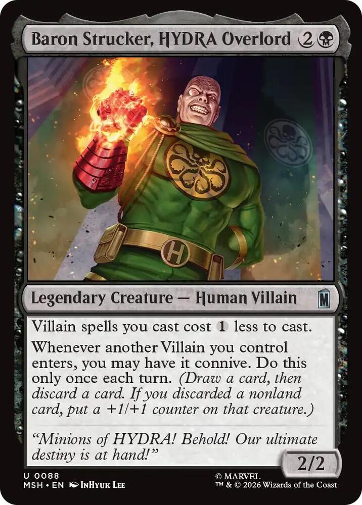Baron Strucker, HYDRA Overlord 88 (Marvel Super Heroes)  - Foil
