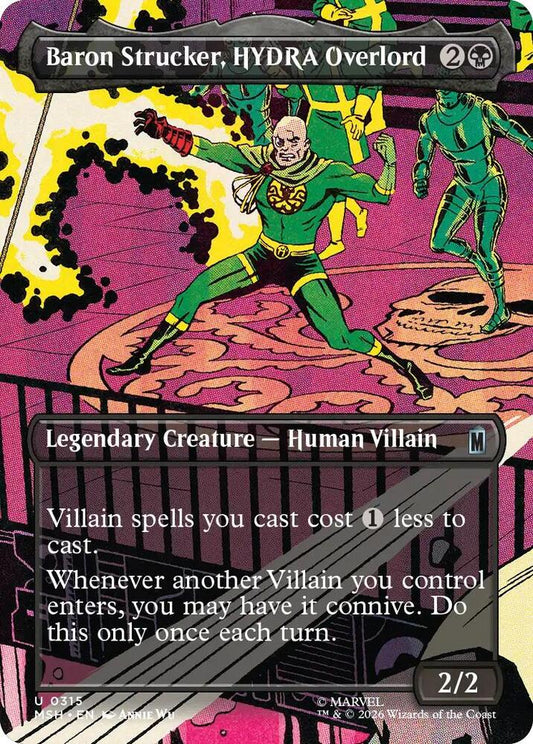 Baron Strucker, HYDRA Overlord 315 (Marvel Super Heroes)  - Borderless Foil