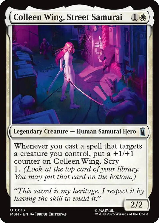 Colleen Wing, Street Samurai 13 (Marvel Super Heroes) 