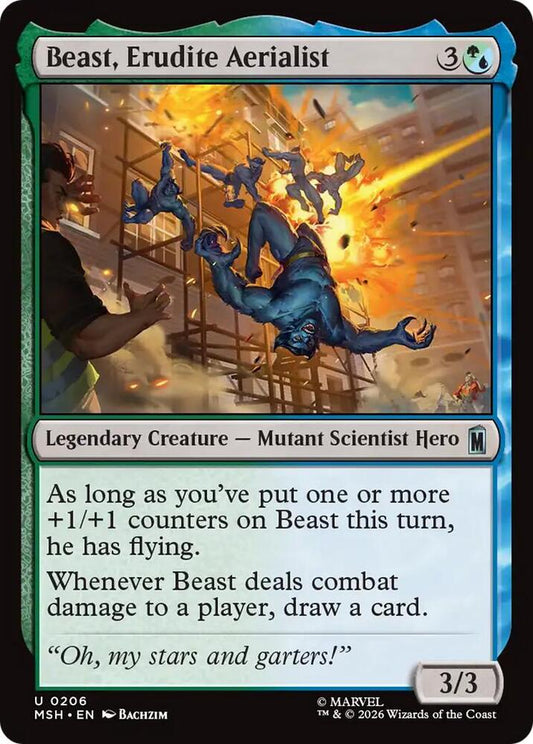 Beast, Erudite Aerialist 206 (Marvel Super Heroes) 