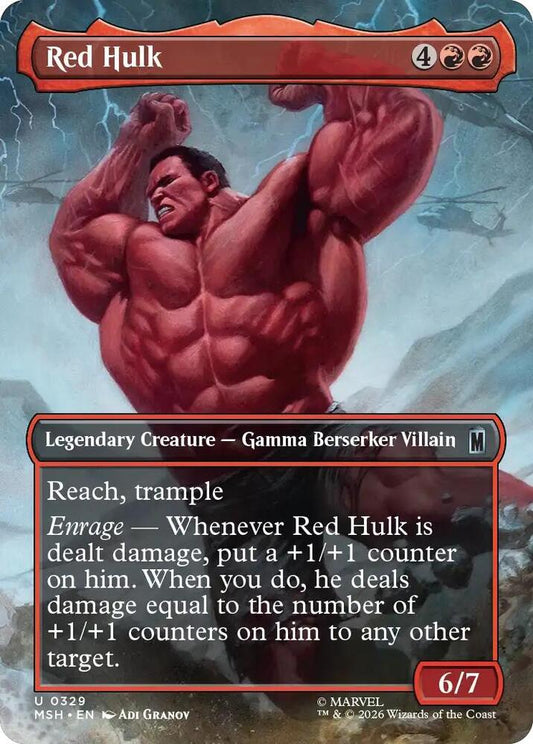 Red Hulk 329 (Marvel Super Heroes)  - Borderless