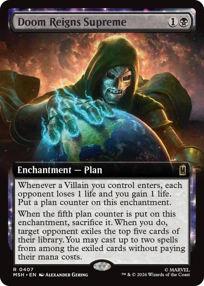 Doom Reigns Supreme 407 (Marvel Super Heroes)  - Extended Art Foil