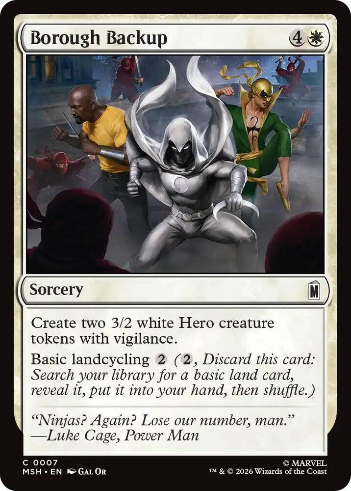 Borough Backup 7 (Marvel Super Heroes)  - Foil