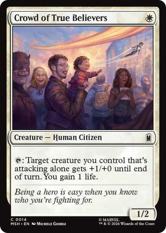 Crowd of True Believers 14 (Marvel Super Heroes)  - Foil