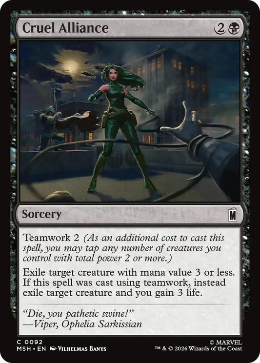 Cruel Alliance 92 (Marvel Super Heroes)  - Foil