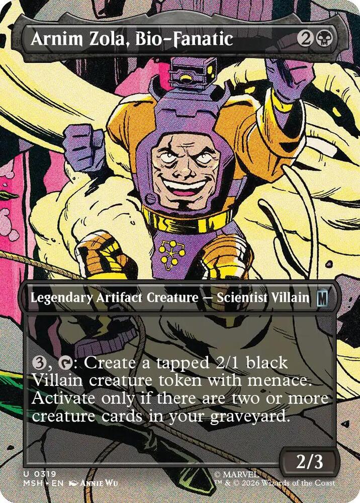 Arnim Zola, Bio-Fanatic 319 (Marvel Super Heroes)  - Borderless Foil
