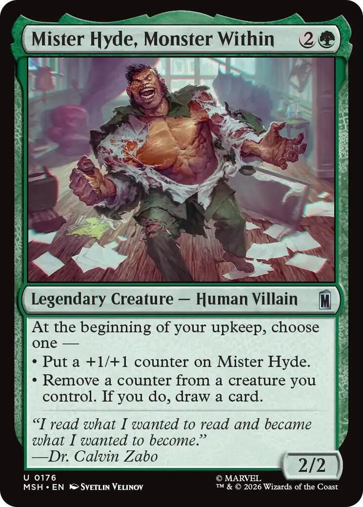 Mister Hyde, Monster Within 176 (Marvel Super Heroes)  - Foil